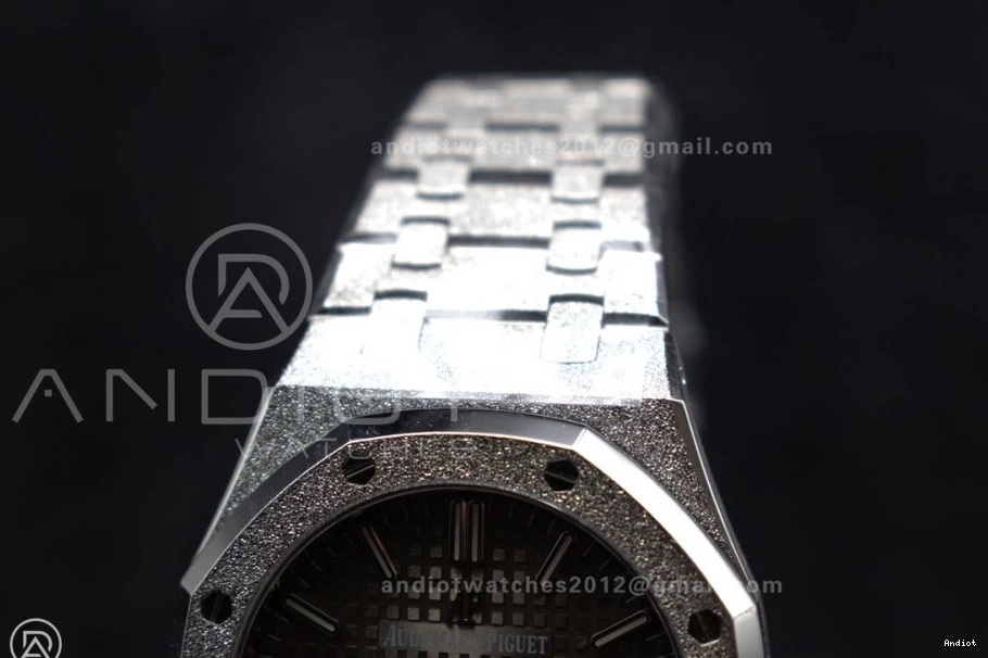 Unique Dial APSF 1:1 1031 Clone Oak SA3120 37mm Grey Bracelet Super Best 15454 SS Royal Frosted on SS Edition Textured 0706